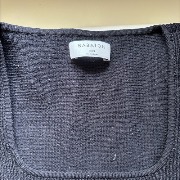 Black Babaton sculpt knit top - Picture 3 of 3